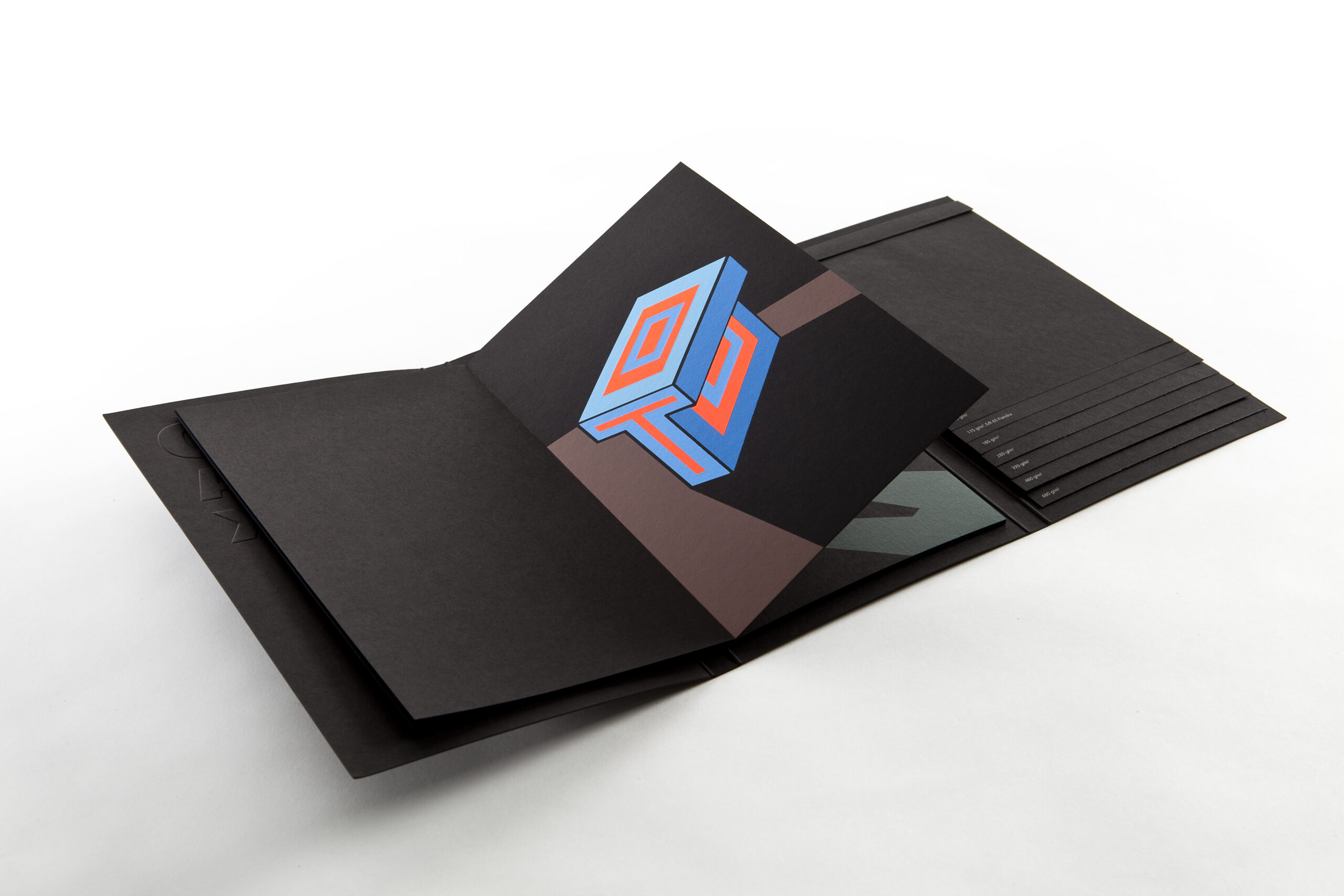 Sirio Ultra Black Cardstock Paper, Samples