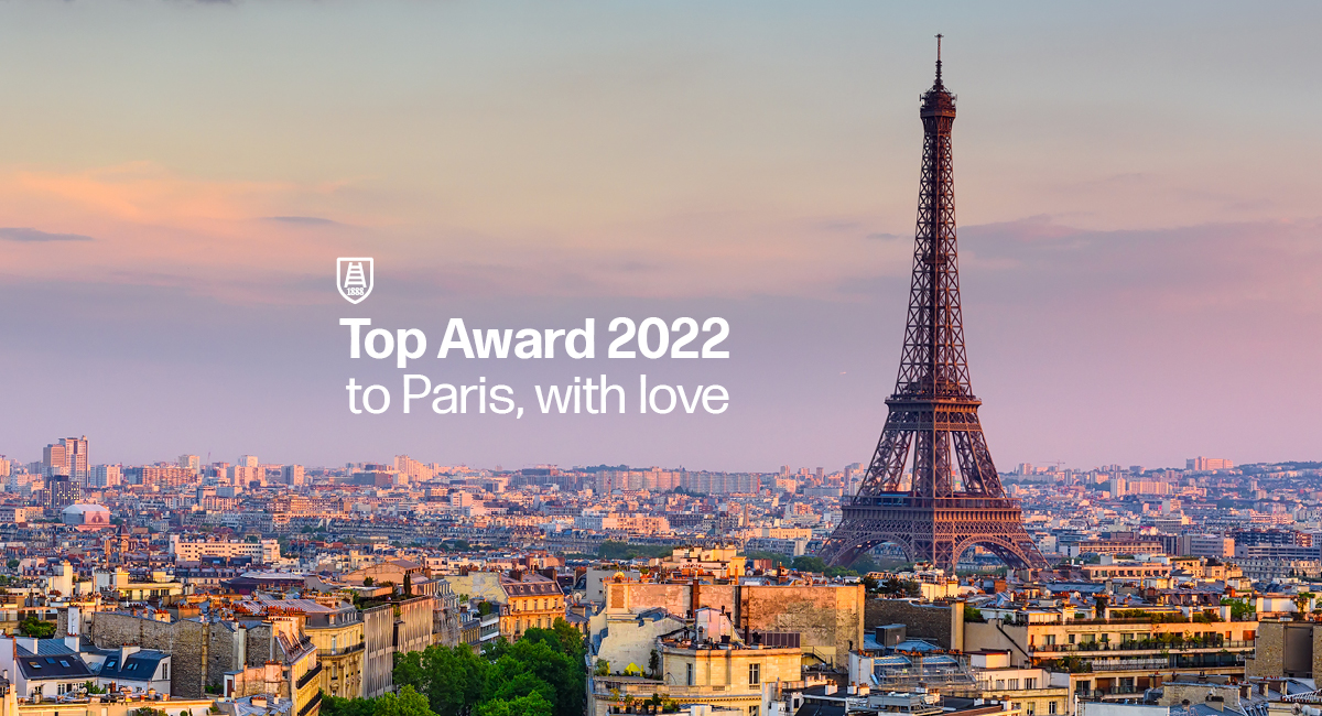 Završení Top Award v Paříži: přijďte za námi 18. listopadu mezi 10.00 a 17.00 hod.