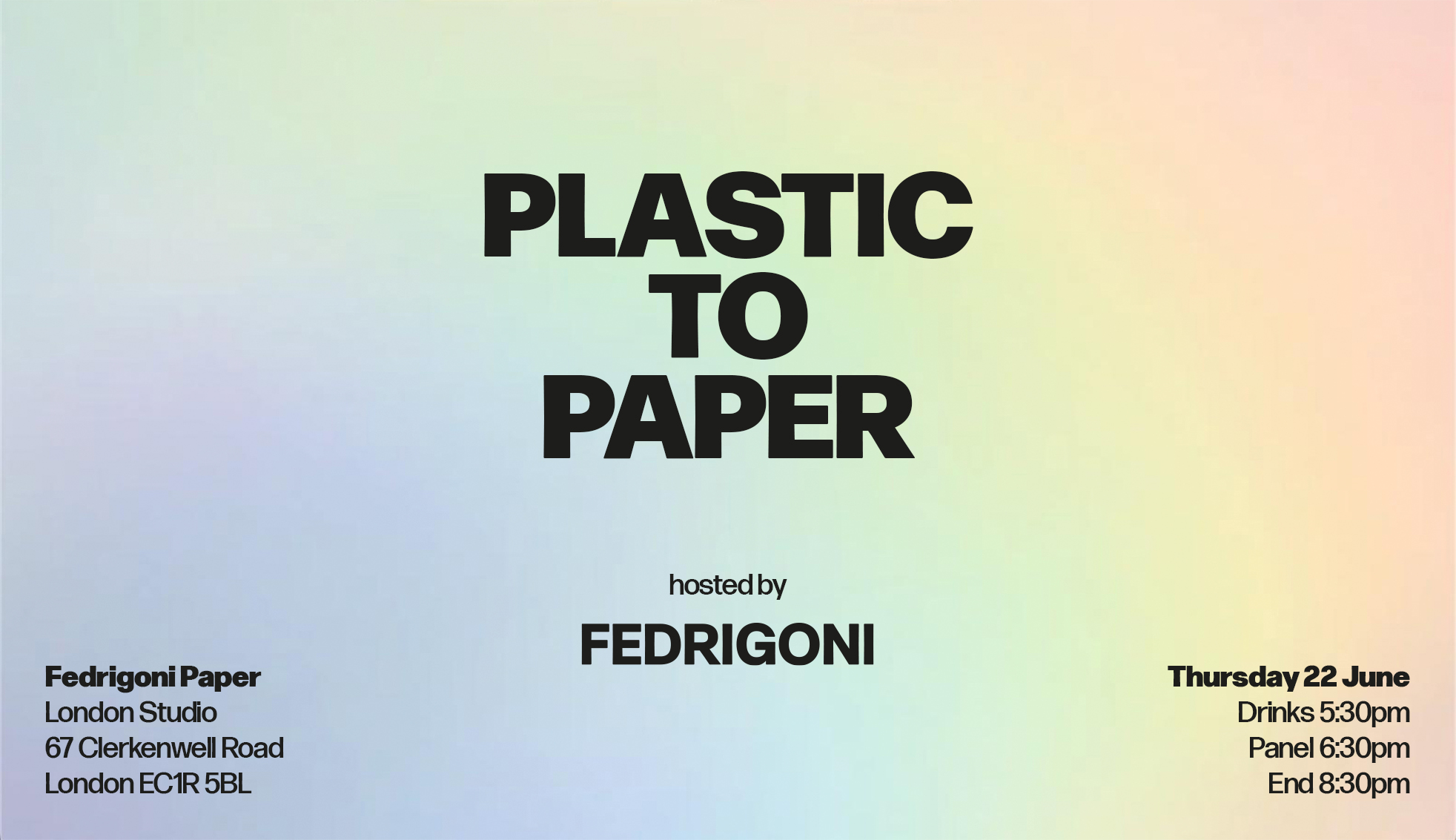 “Plastic to Paper ” 活動在倫敦舉辦